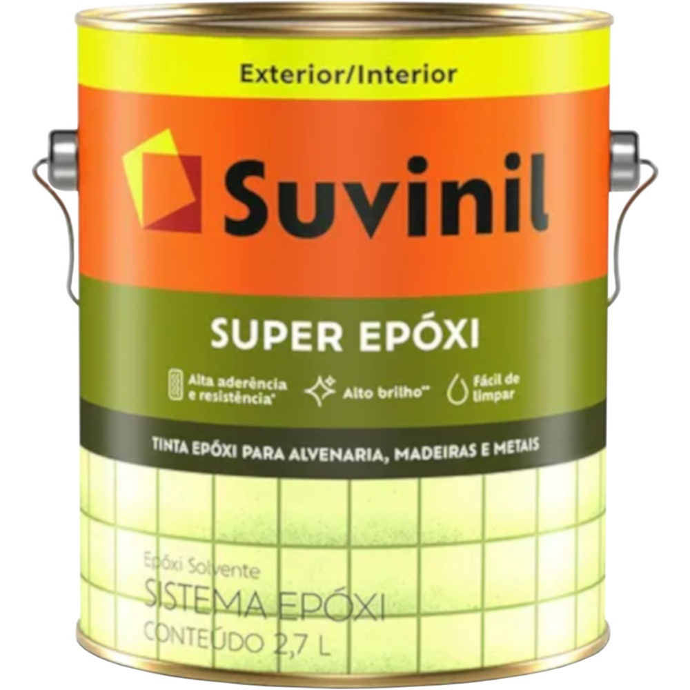 Tinta Esmalte Epóxi Branco 2,7 Litros - 57414859 - Suvinil No Shoptime