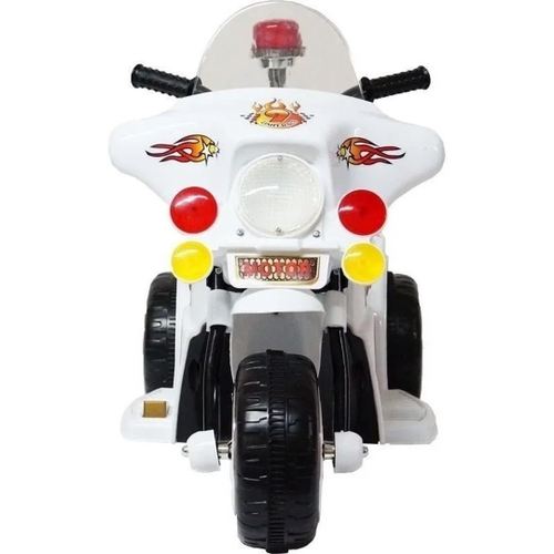 Mini Moto Elétrica Infantil Branca Triciclo Para Crianças Policia em  Promoção na Americanas