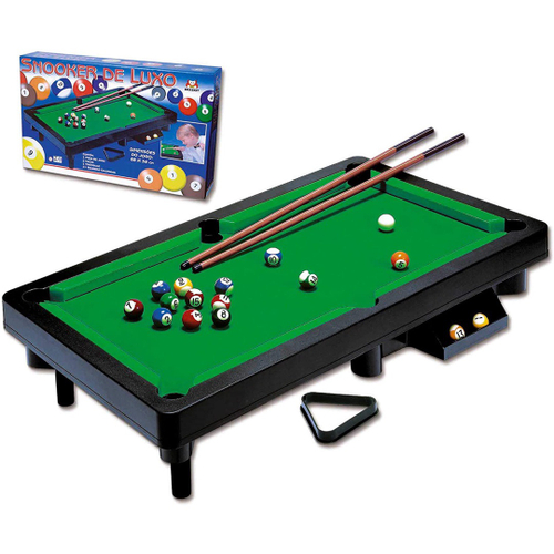 Mesa De Sinuca Infantil Bilhar Snooker De Luxo Braskit no Shoptime