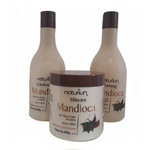 Kit Maycrene Mandioca Shampoo + Condicionador + Máscara