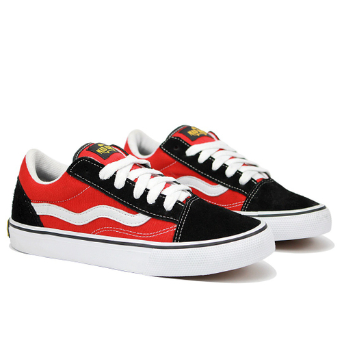 Tenis Mad Rats Preto/Vermelho Old School