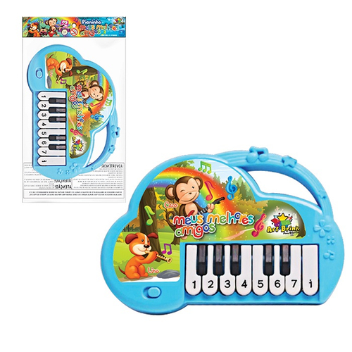 TECLADO / PIANO INFANTIL MEUS MELHORES AMIGOS - ZB428 - Top Brasil Presentes