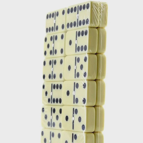 Dominó Dominoes Profissional com 28 Peças 9mm + Baralho MB Teach