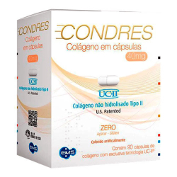 Condres Colágeno - 40mg c/ 90 cápsulas Menor preço em Condres Colágeno - 40mg c/ 90 cápsulas