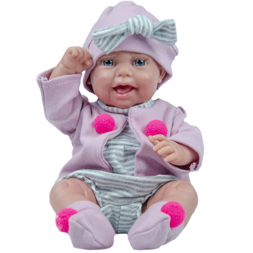 Roupa Para Boneca Bebê Reborn Laura Baby Rosa Nuvem 720 no Shoptime