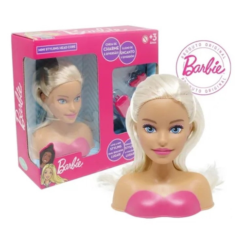 Kit Boneca Barbie Com Acessórios Salão De Beleza E Maquiagem