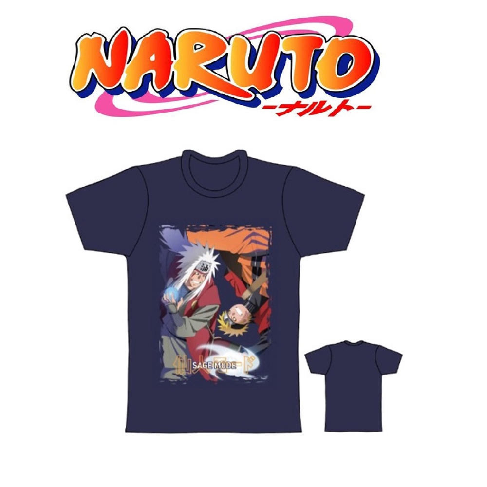 Camiseta Naruto Azul Marinho Infantil