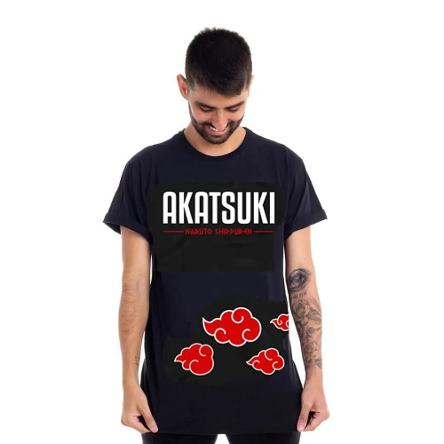 Camiseta Akatsuki Nuvem Vermelha Regata Personalizada