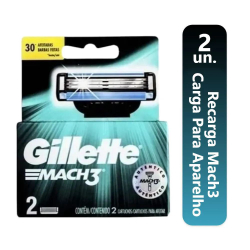 Gillette mach 3 Recarga Carga refil Mach3 Cartucho Regular Mach 3 Gilete Com 2 Unidades é boa?