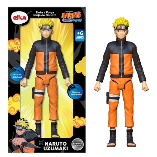 Boneco Naruto Uzumaki Chibi - Naruto Shippuden Mexe os Braços