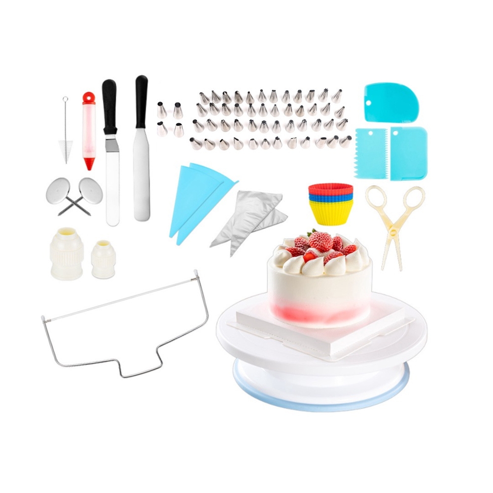 Kit Confeitaria: Cortador De Bolo + Jogo Bico Para Decorar + Porta Saco -  Loja Coisaria - Presente com ideias