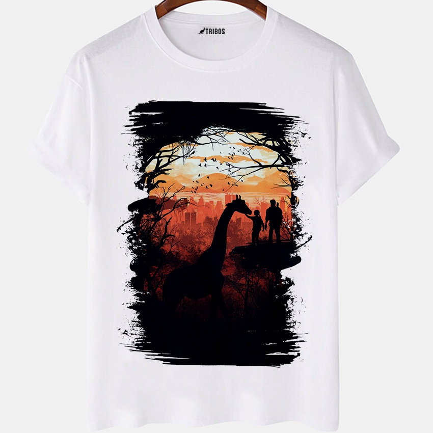 Camiseta masculina Ellie The Last of Us part II bege