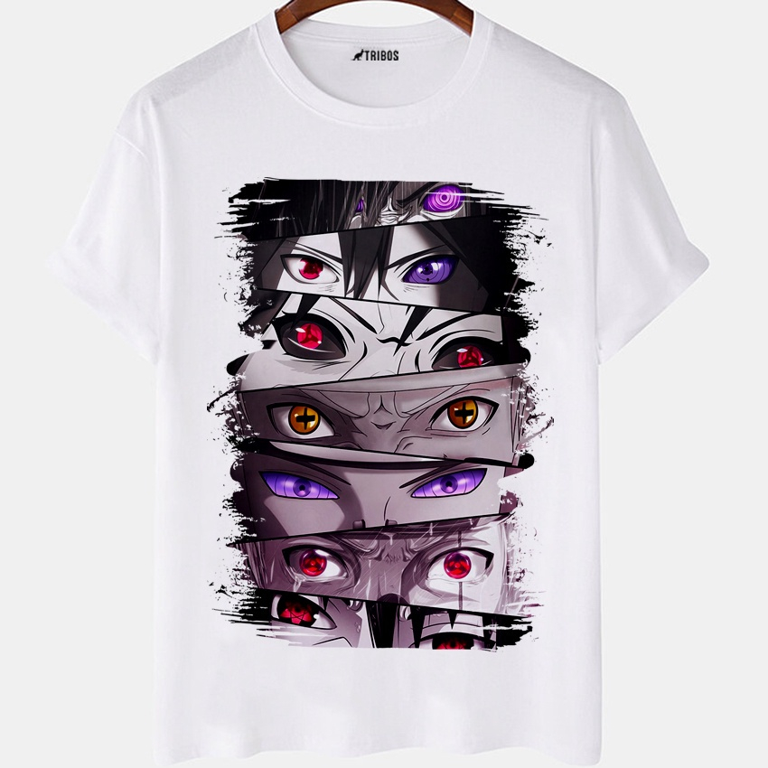 Camiseta Masculina Camisa Anime Naruto Olhos Rinnegan em Promoção na  Americanas