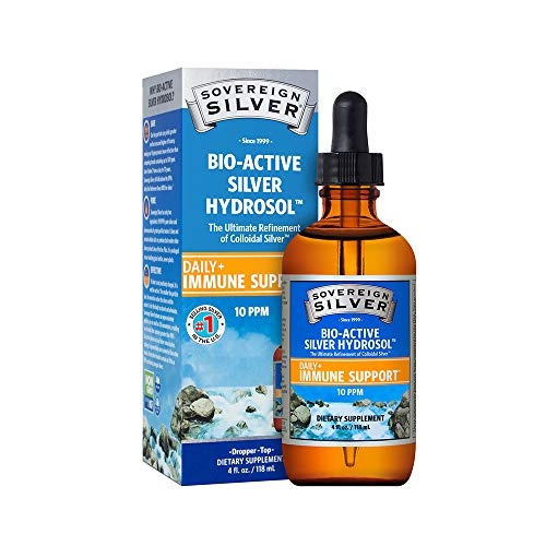 Sovereign Silver Bio Active Silver Hydrosol For Immune Support Colloidal Silver 10 Ppm 4oz