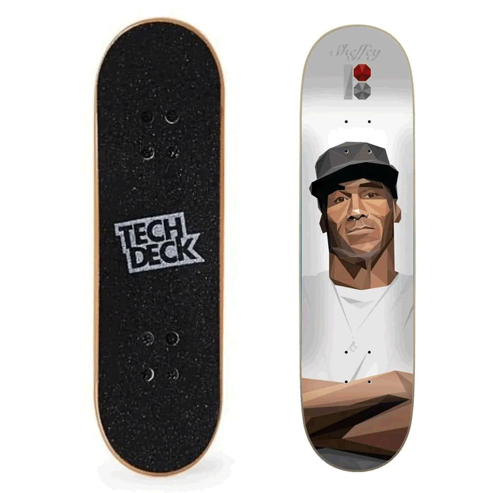 Kit 6 Skate De Dedo Profissional Tech Deck Board C/ Adesivos