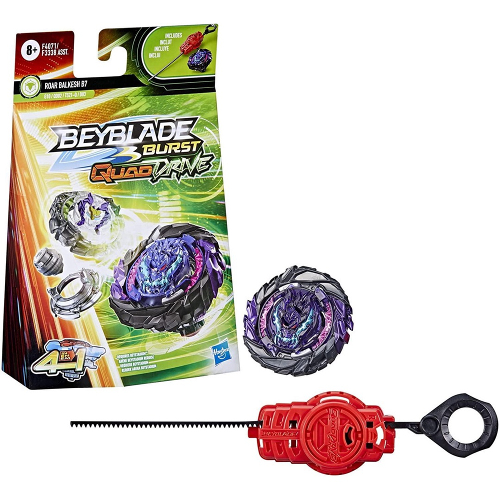 Pião Com Lançador Beyblade Quadstrike Modelos Sortidos