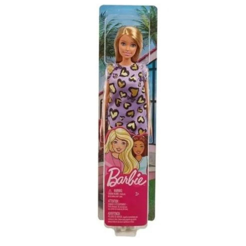 Boneca Barbie Loira Vestido Glamoroso Lilás Glitter Mattel - Roxo