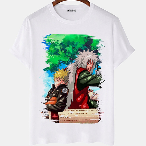 Camiseta masculina Naruto Todos Os Olhos Anime Arte Camisa Blusa Branca  Estampada