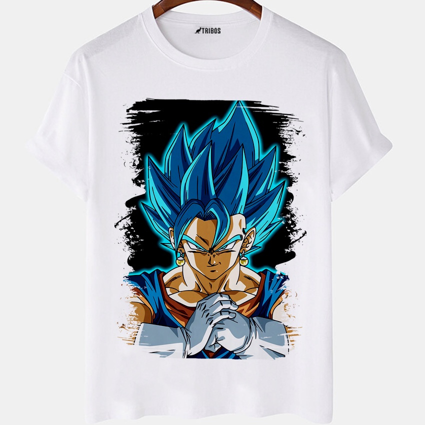 Camiseta masculina vegeta Majin Vegeta Desenho Anime Camisa Blusa Branca  Estampada em Promoção na Americanas