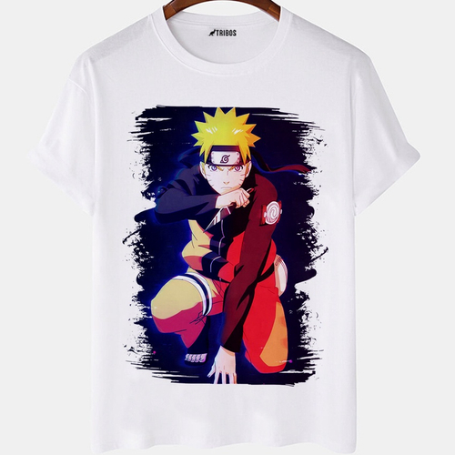 Blusa Feminina Mangá Naruto Uzumaki pequeno