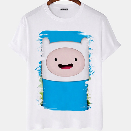 Camiseta Jake e Finn Hora de Aventura branca