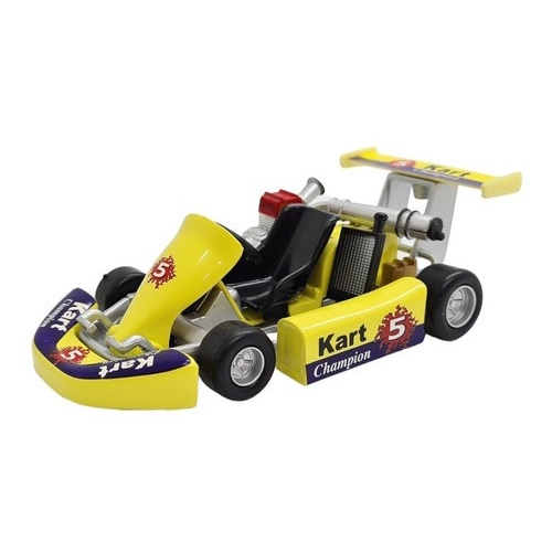 Miniatura Kart Champion Corrida Metal Amarelo 1:18 em Promoção na Americanas