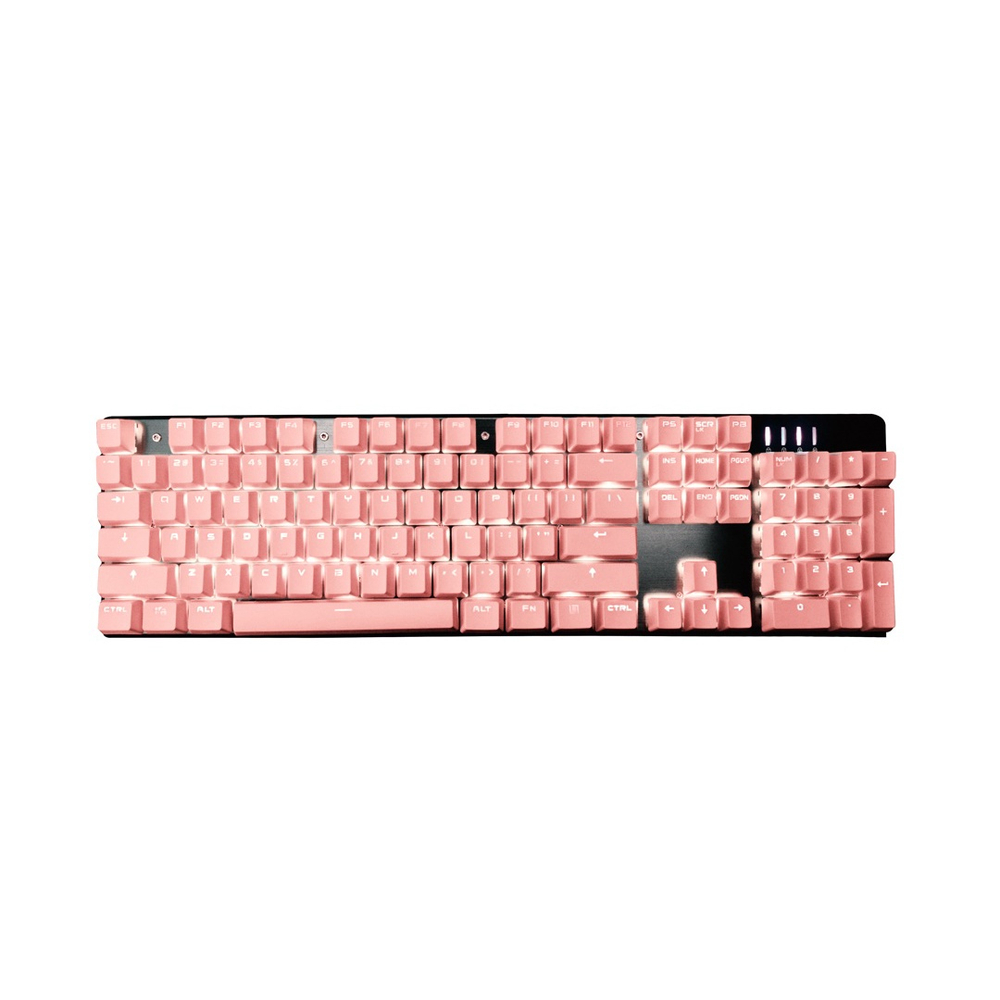 Conjunto Keycap Rosa 104 Teclas Para Teclado Mecânico Submarino 3677