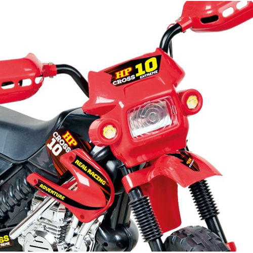 Moto Elétrica Infantil Motocross Vermelha 6v Homeplay