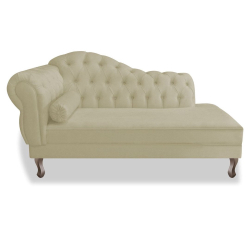 Recamier Divã Sofá Juliana 185 cm Lado Esquerdo Suede Bege - vh Moveis Menor preço em Recamier Divã Sofá Juliana 185 cm Lado Esquerdo Suede Bege - vh Moveis