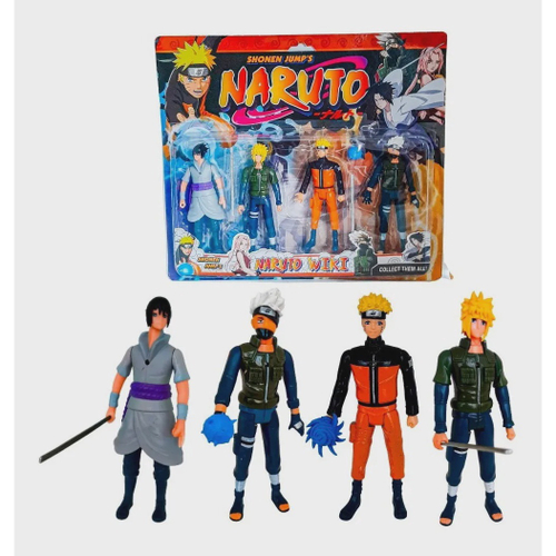 Kit com 4 Bonecos Desenho Naruto Shippuden na Americanas Empresas