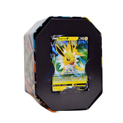 3 Latas Pokémon Evoluções de Eevee Flareon V Jolteon V Vaporeon V Copag  Cards Cartas em português : : Brinquedos e Jogos