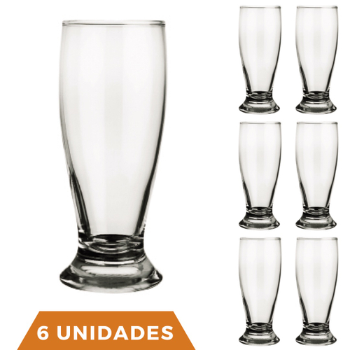 Conjunto 6 Copos Chopp 200ml Nadir Boteco - Nadir Figueiredo