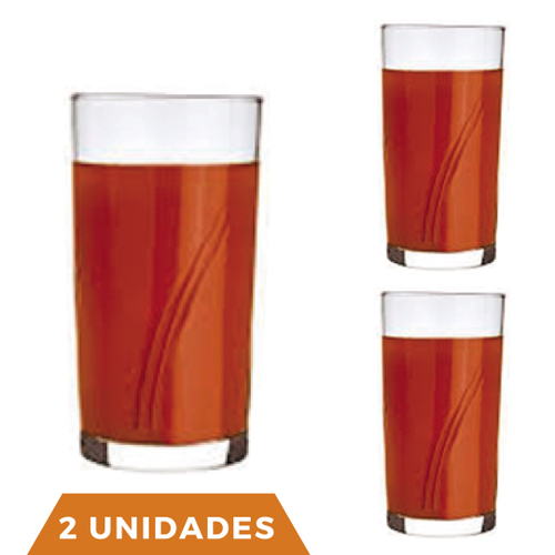 Jogo 24 Copos De Vidro Grosso Transparente 340Ml Suco Água Refri no Shoptime