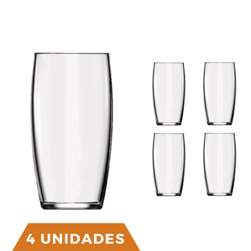 Jogo De Copos Vitrage 350Ml Nadir 6 Peças - Vidro