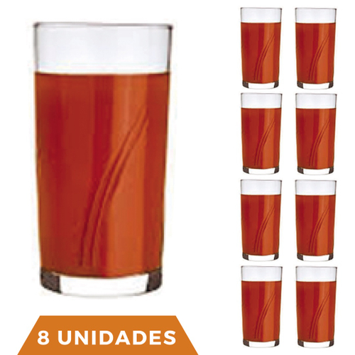 Jogo de Copos de Vidro 300ml 6 R$ 24 - Promobit