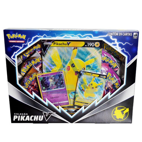 Box Coleção Pikachu V Cards Cartas Pokémon Original - Copag em Promoção na  Americanas