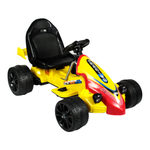 Carrinho eletrico infantil formula esporte, 12v belfix bel brink amarelo