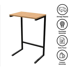 Mesa Apoio Lateral Sofá Cama Vintage Aço E Madeira Linda Menor preço em Mesa Apoio Lateral Sofá Cama Vintage Aço E Madeira Linda