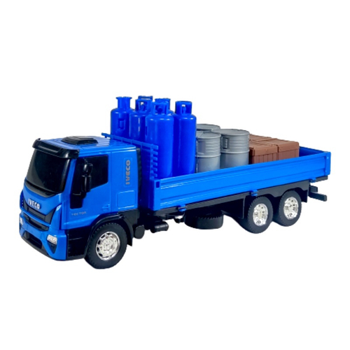 Caminhão de Brinquedo Caçamba com Carga Iveco Azul no Shoptime