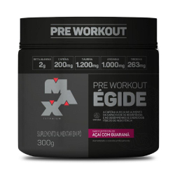 Pré Treino Égide 300 G - Max Titanium Açaí Com Guaraná Menor preço em Pré Treino Égide 300 G - Max Titanium Açaí Com Guaraná
