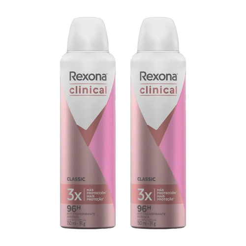 Desodorante Rexona Clinical Aerosol Clean Masculino 150ml - 3 Unidades em  Promoção na Americanas