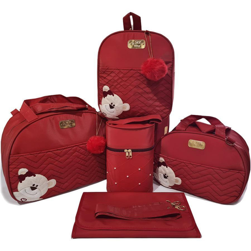 Conjunto P Bebê Reborn Roupa Fralda E Bolsa Maternidade Rosa