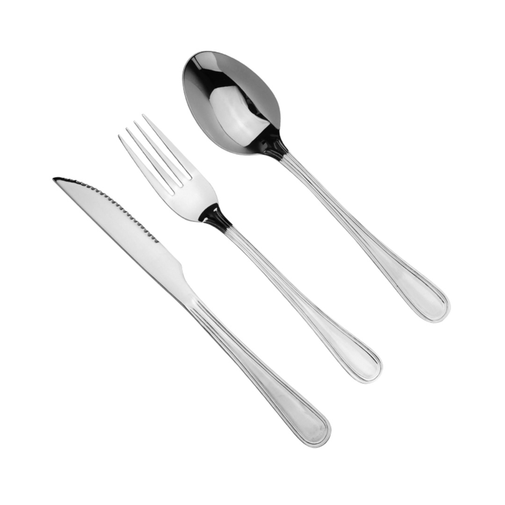 Jogo De Garfos De Mesa Inox 12pçs Talheres Restaurante Euro