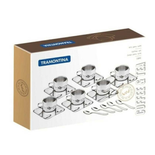 Jogo para cha e cafe quatro estacoes aco inox 7 pcs viel