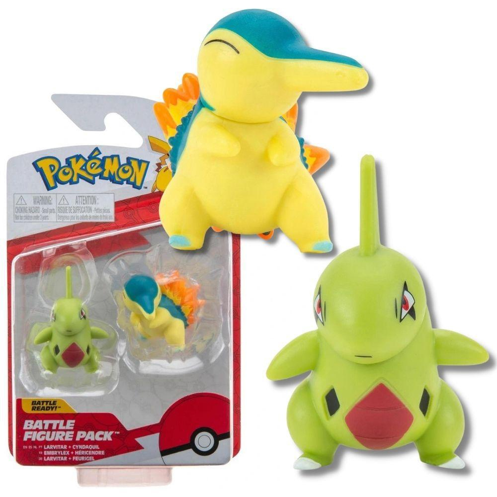 Pokemon Figuras de 5 cm Larvitar & Cyndaquil com 2 unidades, brinquedos  Pokémon, nova 2022, figuras Pokémon, oficialmente licenciados, brinquedos  de Pokémon : : Brinquedos e Jogos