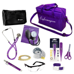 Kit De Bolso Aparelho De Pressão Estetoscópio Lanterna Bolsa