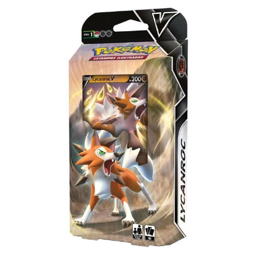 Card Game Pokémon Baralho Batalha V Lycanroc - Copag