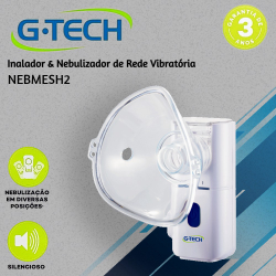 Nebulizador de Rede Vibratória g-tech modelo NEBMESH2 Menor preço em Nebulizador de Rede Vibratória g-tech modelo NEBMESH2