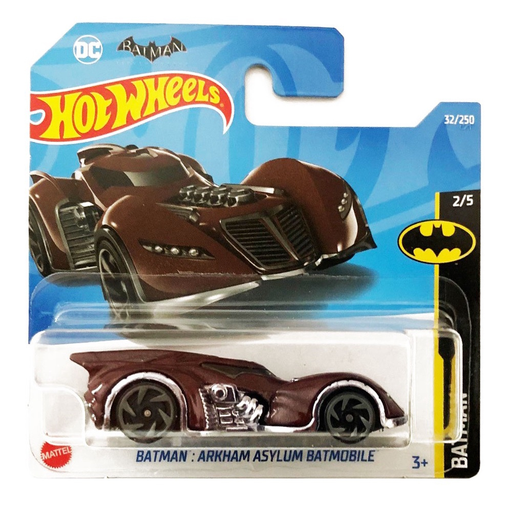 Miniatura Carrinho Hot Wheels Batmobile, branco. Batman. Código:  HKJ74-N7C5. 1:64. Novo1 Lacrado!