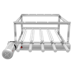 Gira Grill Tradicional Inox 5 Espetos Giratórios